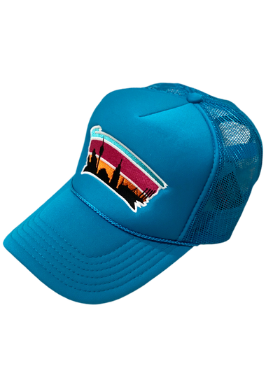 TEAL TRUCKER HAT