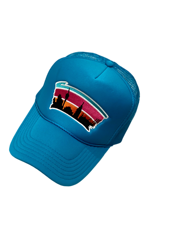TEAL TRUCKER HAT