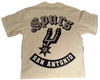 SPURS LETTERMAN OVERSIZED CROPPED T