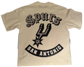 SPURS LETTERMAN OVERSIZED CROPPED T