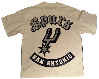 SPURS LETTERMAN OVERSIZED CROPPED T