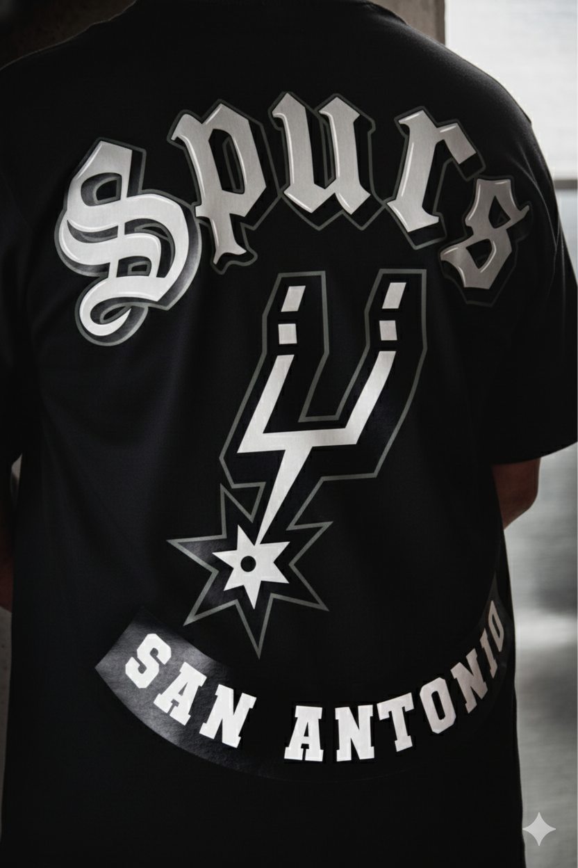 SPURS LETTERMAN BLACK