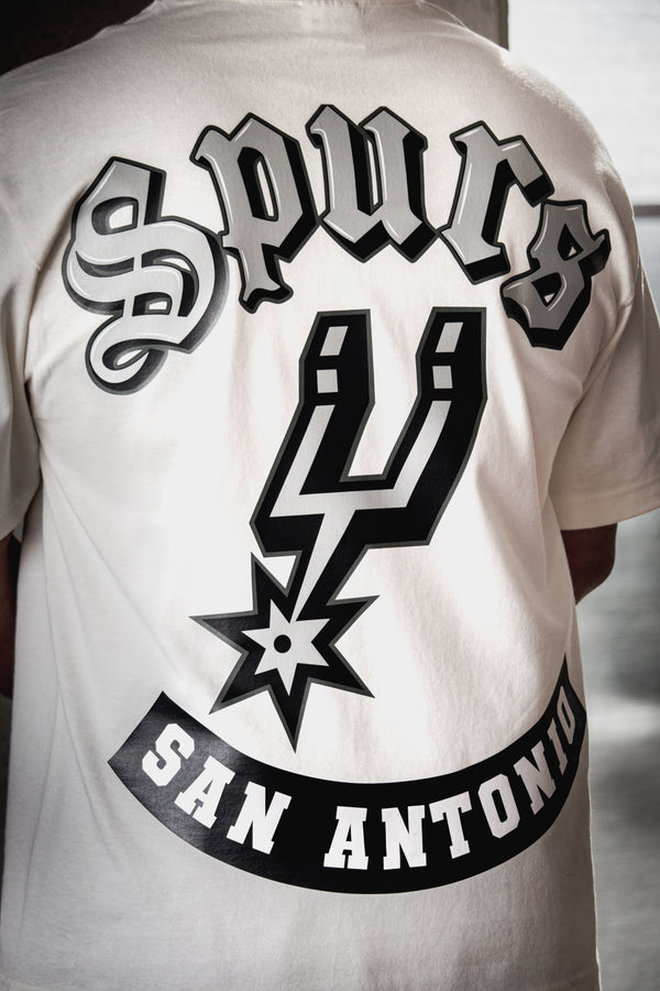 SPURS LETTERMAN OVERSIZED CROPPED T